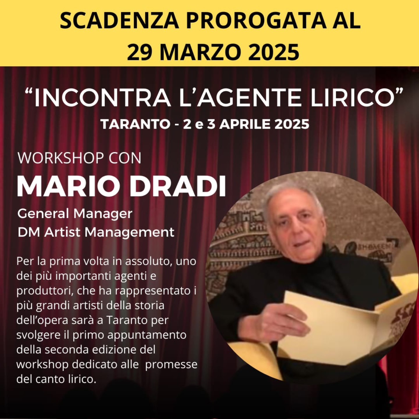 PROROGA ISCRIZIONI!